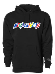 Neva Give In Pull Over Hoodie (Black)